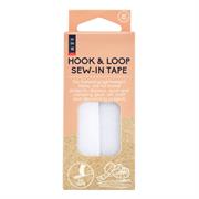 SEW White Sew-in Hook & Loop Tape 20mm x 1m